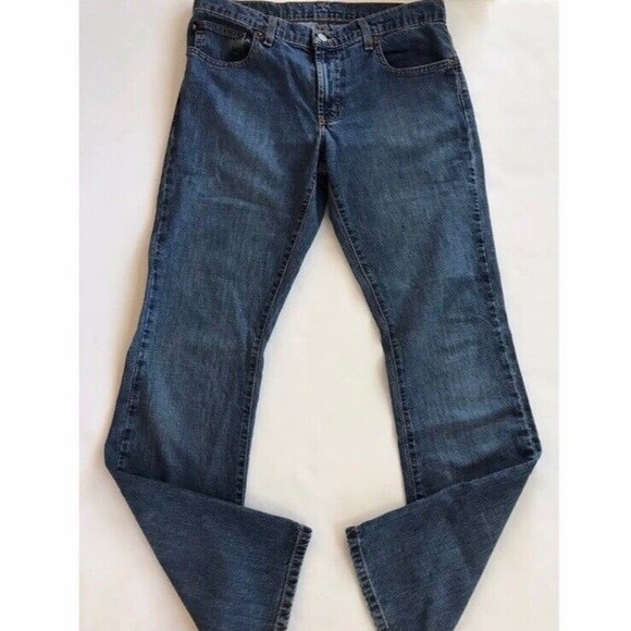 Polo Ralph Lauren Women’s Kelly Bootcut Mid Rise Blue Jeans Size 8X32 - Picture 2 of 8